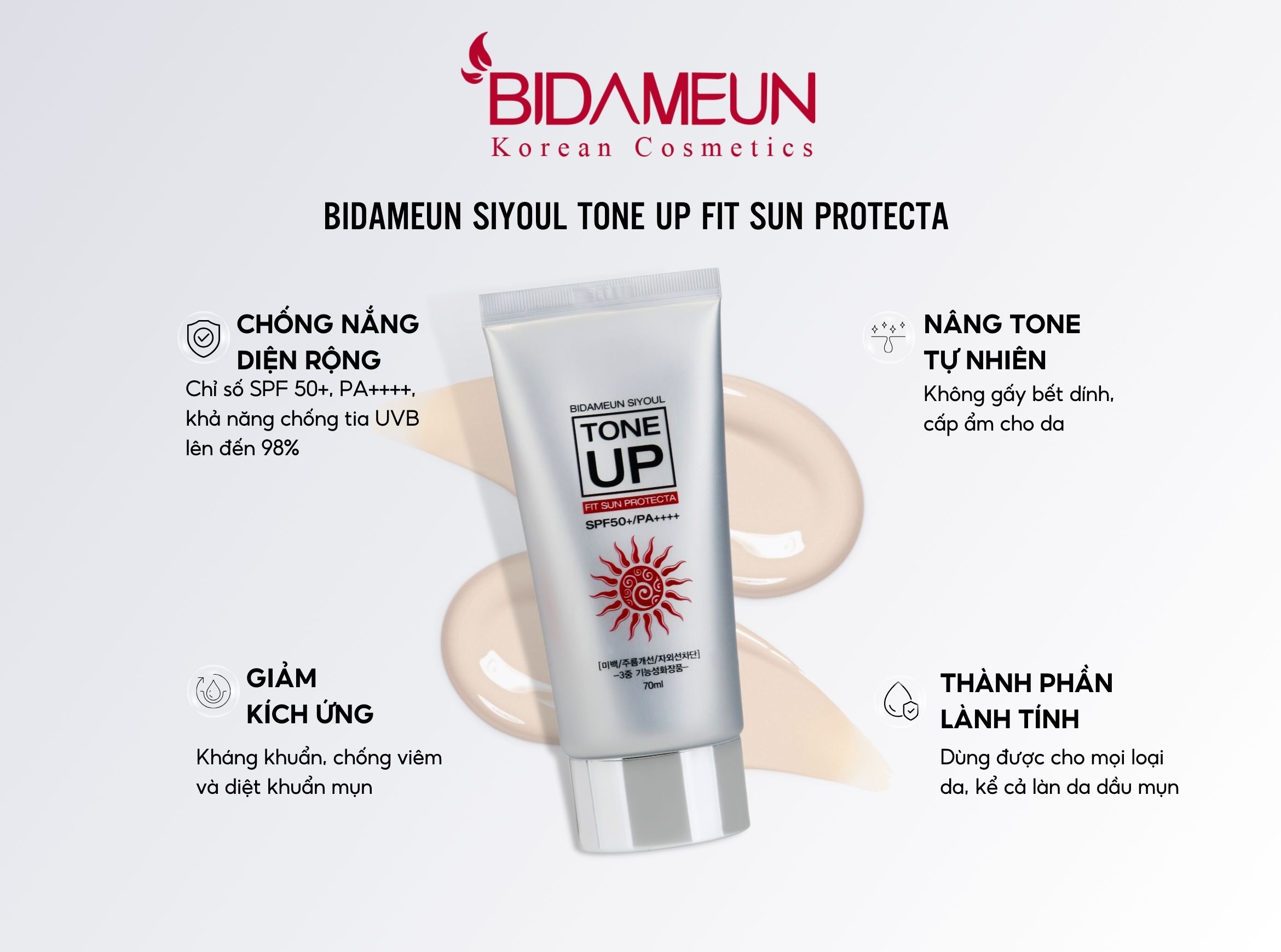 Kem chống nắng Bidameun Siyoul Tone up Fit Sun Protecta
