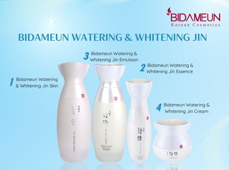 Bidameun Watering & Whitening Jin - Dòng sản phẩm làm trắng, cải thiện sạm nám
