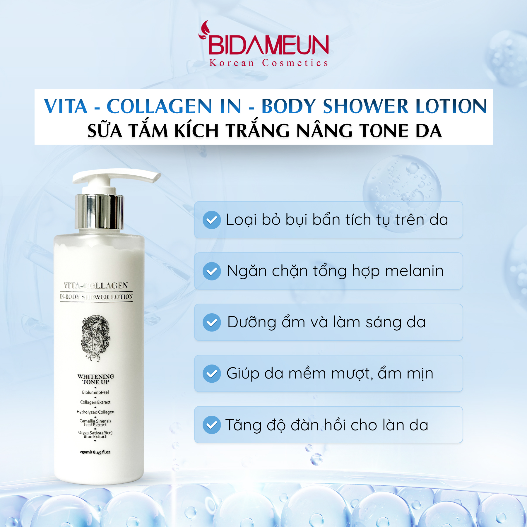 Bidameun Vita - Collagen In Body Shower Lotion